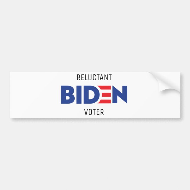 Adesivo Para Carro Biden Bumper Sticker para Eleitores Relutantes (Frente)