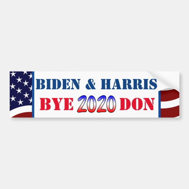 Adesivo Para Carro Biden e Harris para Presidente e Vice 2020 (Frente)