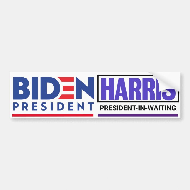 Adesivo Para Carro Biden em 2020 / Harris em ? (Frente)