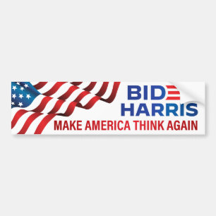 Adesivo Para Carro Biden Harris 2020 - Faça a América pensar novame