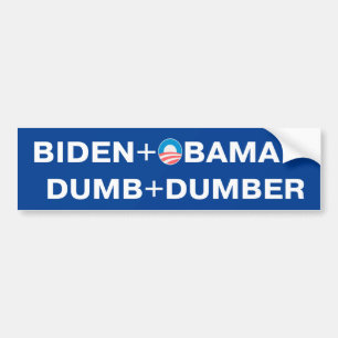 Adesivo Para Carro Biden - Obama. Dumb - Autocolante