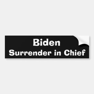 Adesivo Para Carro Biden Surrende-se com o Autocolante