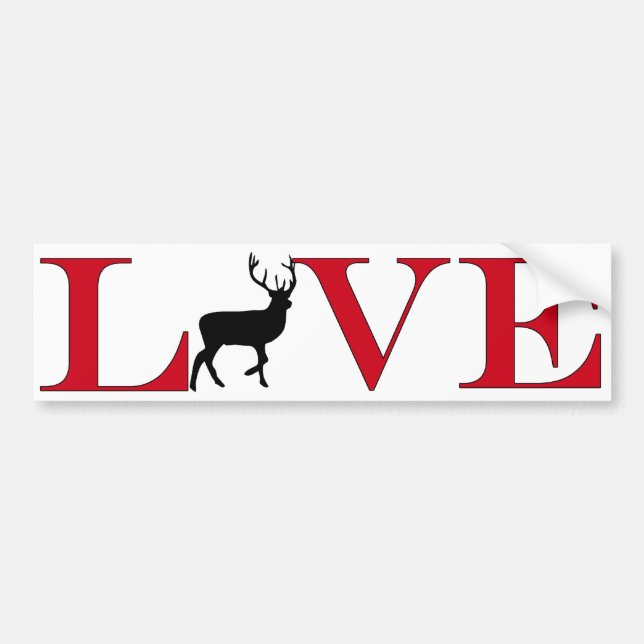 Adesivo Para Carro Big Buck Lover Bumpersticker (Frente)
