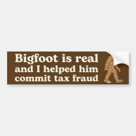 Adesivo Para Carro Bigfoot é real e eu o ajudei a cometer fraude fisc
