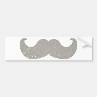 Adesivo Para Carro Bigode branco de Bling (gráfico do brilho do
