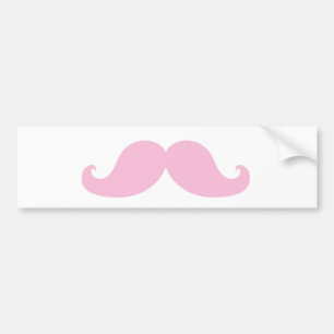 Adesivo Para Carro Bigode cor-de-rosa feminino