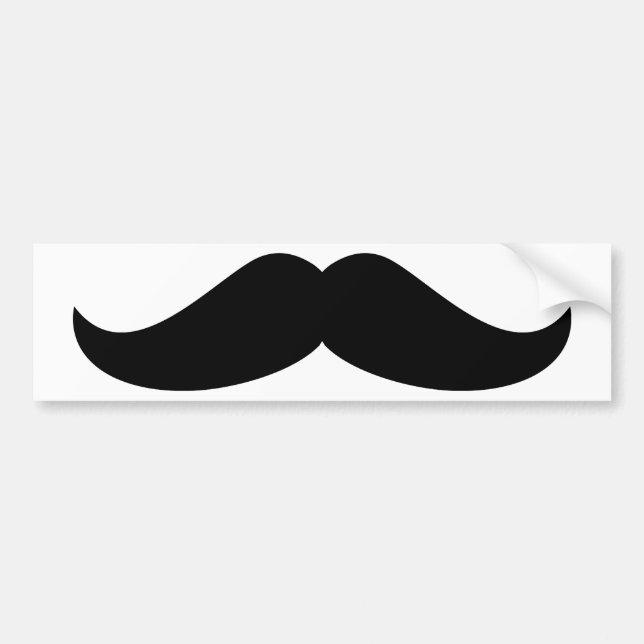 Adesivo Para Carro Bigode preto (Frente)