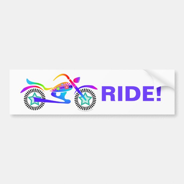 Adesivo Para Carro Biker de motocicleta Bumper Sticker (Frente)