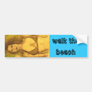 Adesivo Para Carro bikini girl walk