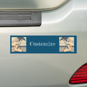 Adesivo Para Carro Bikini - Modelo Thunder_Cove da Loira de Kneeling