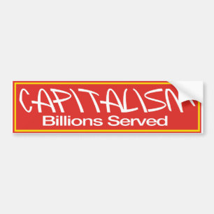Adesivo Para Carro Biliões do capitalismo serviram o autocolante no
