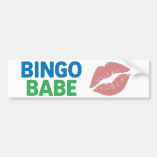 Adesivo Para Carro Bingo Babe Bonito e Confidente Bingo Lover