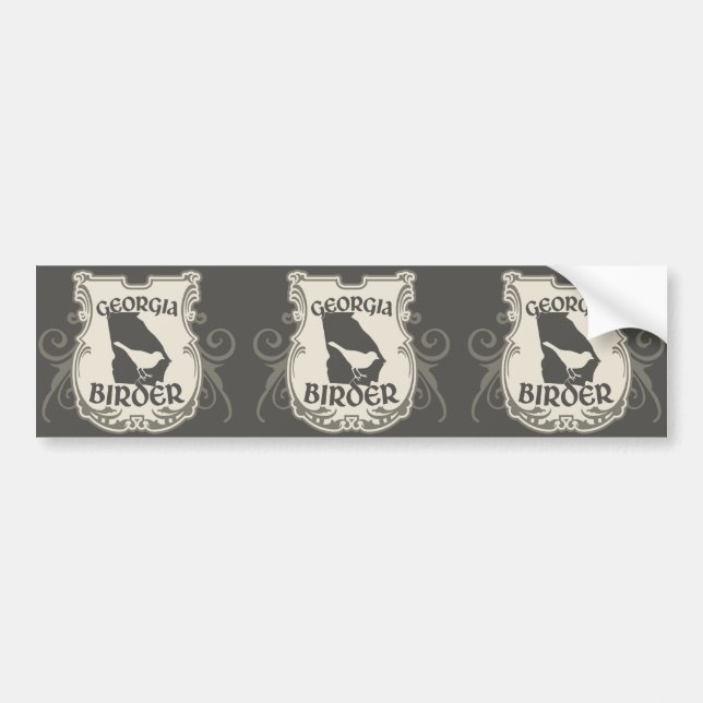 Adesivo Para Carro Birder de Geórgia (Frente)