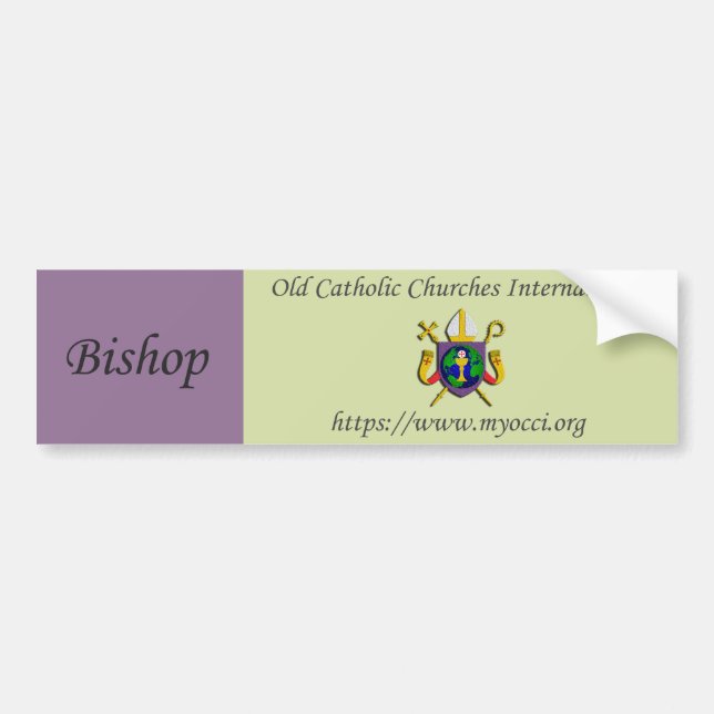 Adesivo Para Carro Bishop Bumper Sticker (Frente)