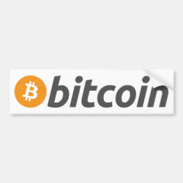 Adesivo Para Carro Bitcoin logótipo escritura