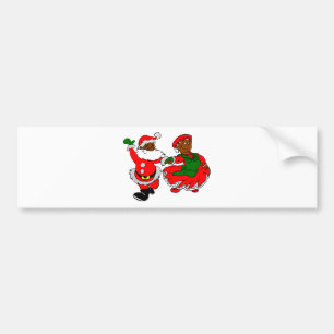 Adesivo Para Carro black santa mrs claus