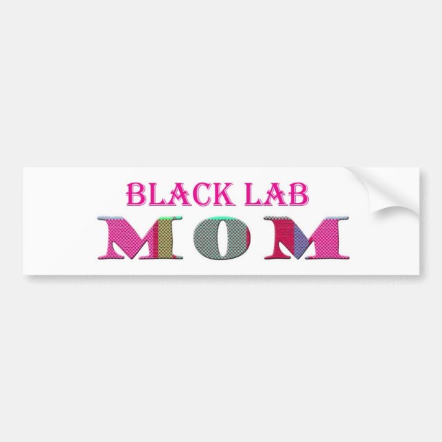 Adesivo Para Carro BlackLabMãe (Frente)