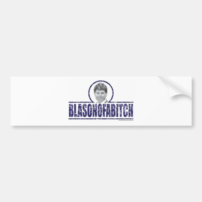 Adesivo Para Carro Blagojevich Bumpersticker (Frente)