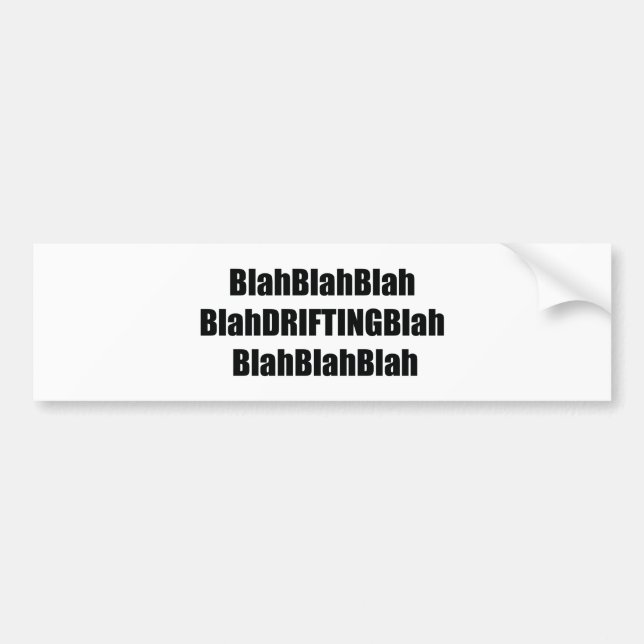 Adesivo Para Carro Blahdriftingblah (Frente)