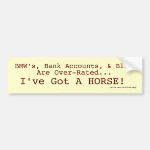 Adesivo Para Carro Bling Vs. Horse Sticker