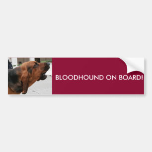 Adesivo Para Carro Bloodhound a bordo do autocolante no vidro