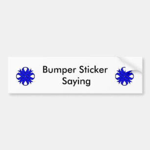 Adesivo Para Carro Blue Clover Ribbon por Kenneth Yoncich