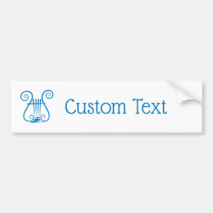 Adesivo Para Carro Blue Lyre