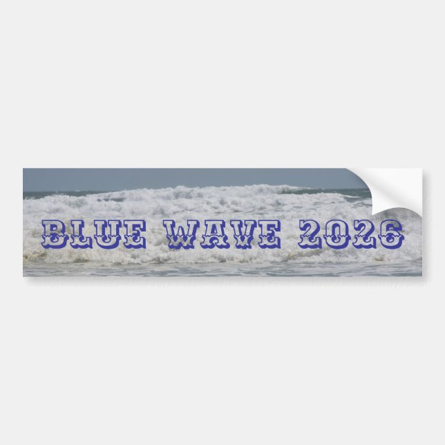 Adesivo Para Carro Blue Wave 2026  (Frente)