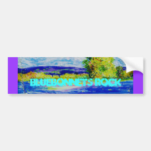 Adesivo Para Carro Bluebonnets Rock Art