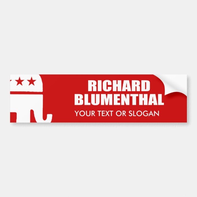 ADESIVO PARA CARRO BLUMENTHAL DE RICHARD PARA O SENADO (Frente)