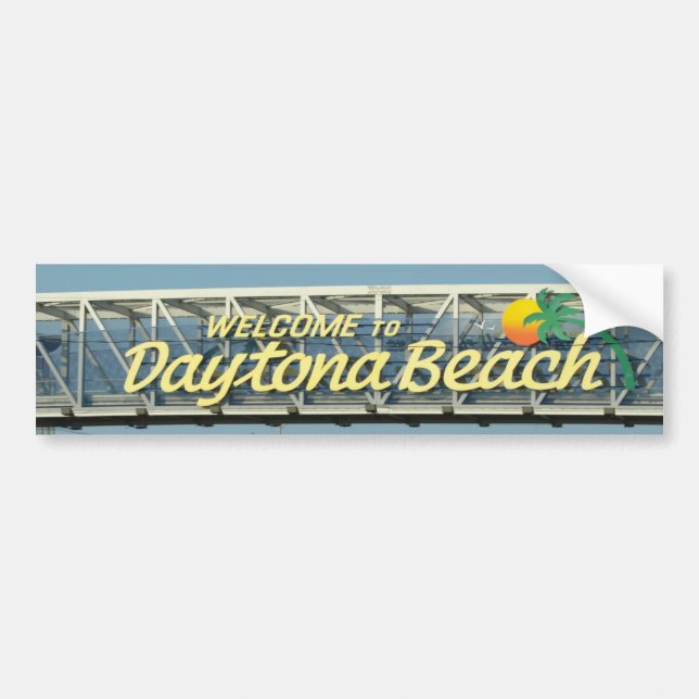 Adesivo Para Carro Boa vinda a Daytona Beach (Frente)
