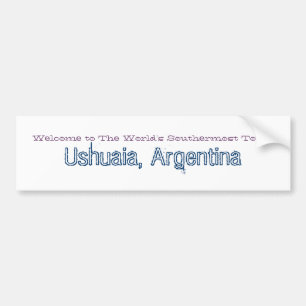 Adesivo Para Carro Boa vinda a Ushuaia Argentina