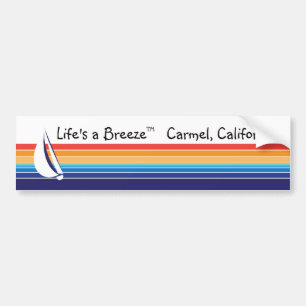 Adesivo Para Carro Boat Color Square_Life é um Breeze™_Carmel, CA