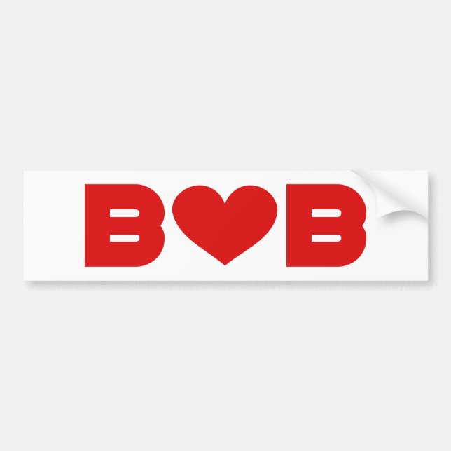 Adesivo Para Carro Bob Love (Frente)