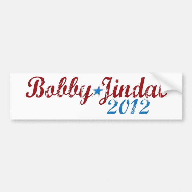 Adesivo Para Carro Bobby Jindal 2012 (Frente)