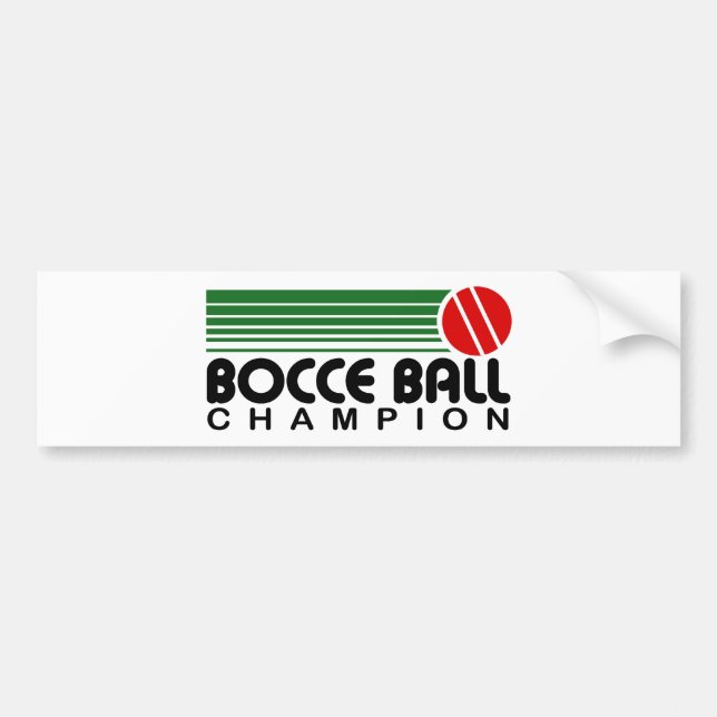 Adesivo Para Carro Bocce Ball Champion (Frente)