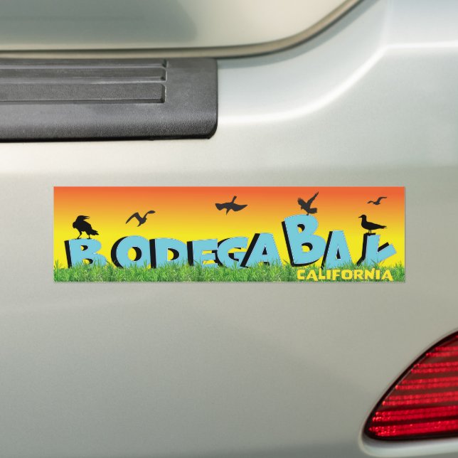 Adesivo Para Carro Bodega Bay Bumper Sticker (No carro)