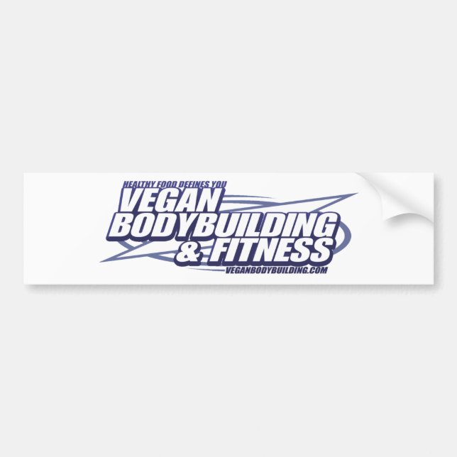 Adesivo Para Carro Bodybuilding do Vegan de VBB_logo (Frente)