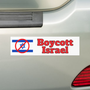 Adesivo Para Carro Boicote Israel