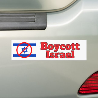 Adesivo Para Carro Boicote Israel