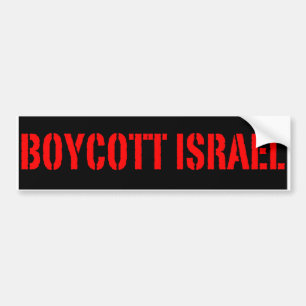 Adesivo Para Carro Boicote Israel - autocolante no vidro traseiro