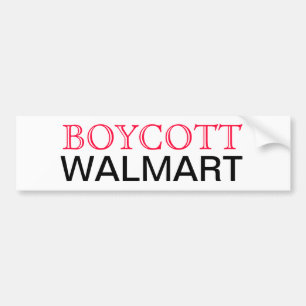 Adesivo Para Carro Boicote Walmart