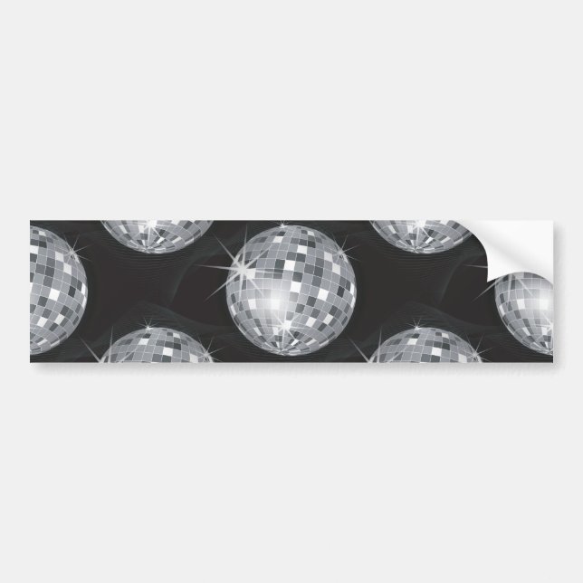 Adesivo Para Carro bola de disco prateado (Frente)