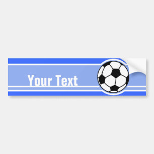 Adesivo Para Carro Bola de futebol; Azul