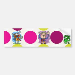 Adesivo Para Carro bolinhas Bumper Sticker