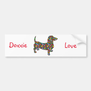Adesivo Para Carro Bolinhas Dachshund