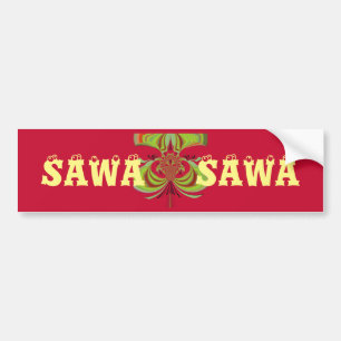 Adesivo Para Carro Bonito e excepcional Sawa Sawa Sawa