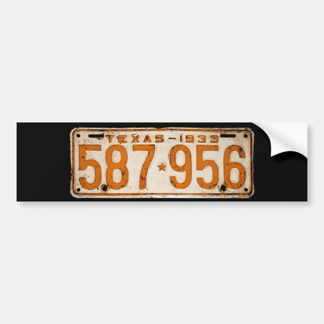 Adesivo Para Carro Bonnie & Clyde License Plate (Frente)