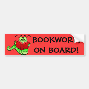 Adesivo Para Carro Bookworm Sticker