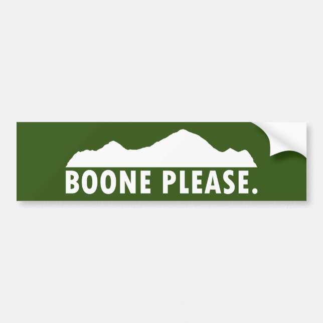 Adesivo Para Carro Boone, por favor (Frente)